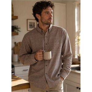 Arrow USA 1851 Men's Plaid Button-Down Shirt – Size XL (17–17½)